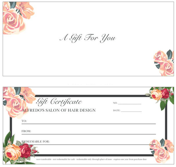Mother's Day Gift Certificates Mother's Day Gift Certificates