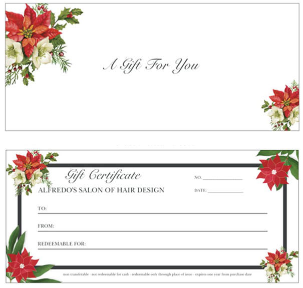 Holiday Gift Certificate Holiday Gift Certificate